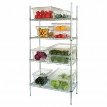 Estantería modular desmontable de 4 niveles 1830 x 460mm Vogue L939