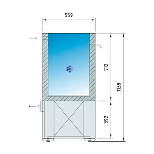 Comprar Enfriador de agua industrial vertical 175 litros EAP175V en Pepebar