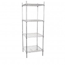 Estantería torre de 4 niveles para cocina Vogue U884 - Pepebar Estantería torre de 4 niveles para cocina Vogue U884