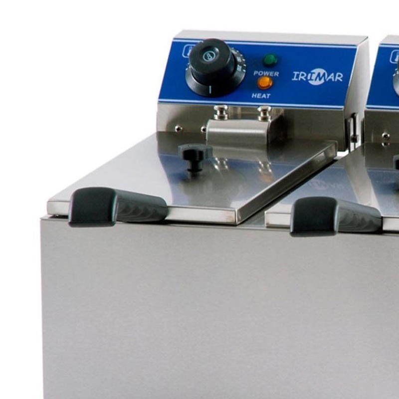 Comprar Freidora industrial eléctrica de sobremesa  2x6L Irimar FRY-8+8 en Pepebar