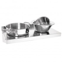 Balda para cocina de acero inox 1800mm Vogue Y753 - Pepebar Balda para cocina de acero inox 1800mm Vogue Y753