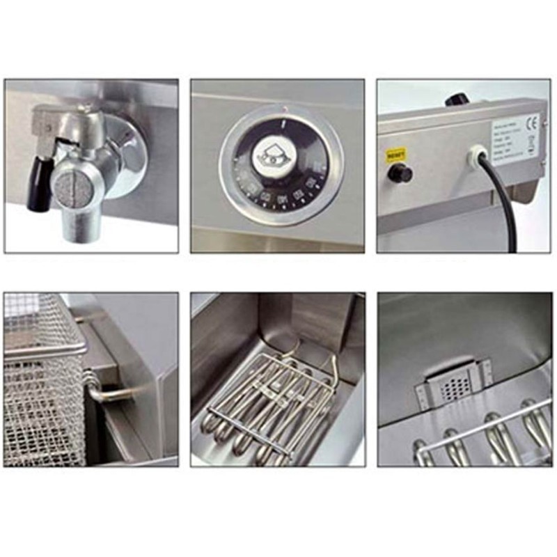 Comprar Freidora eléctrica con grifo de vaciado 9+9 litros FRIN23 en Pepebar