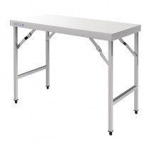 Mesa plegable acero inox 1200 x 600 x 900mm Vogue CB905