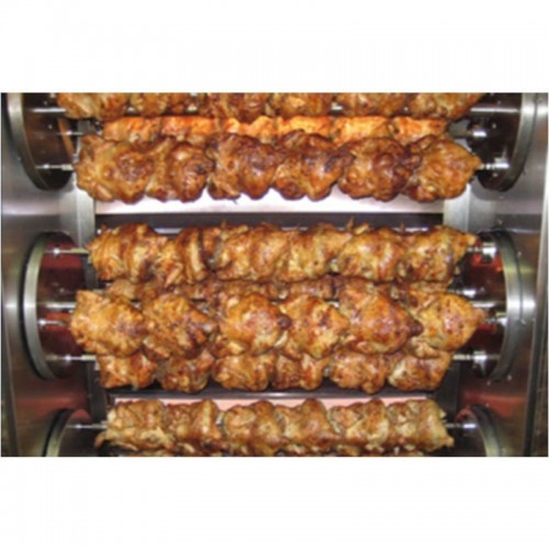 Comprar Asador de pollos rotativo a gas 12 espadas para 72 pollos 12MR en Pepebar
