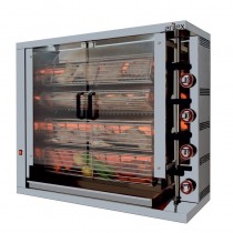 Asador a gas cuatro espadas Arilex 4ASG - Pepebar Asador a gas cuatro espadas Arilex 4ASG - Catálogo Asador de pollos 4 espadas