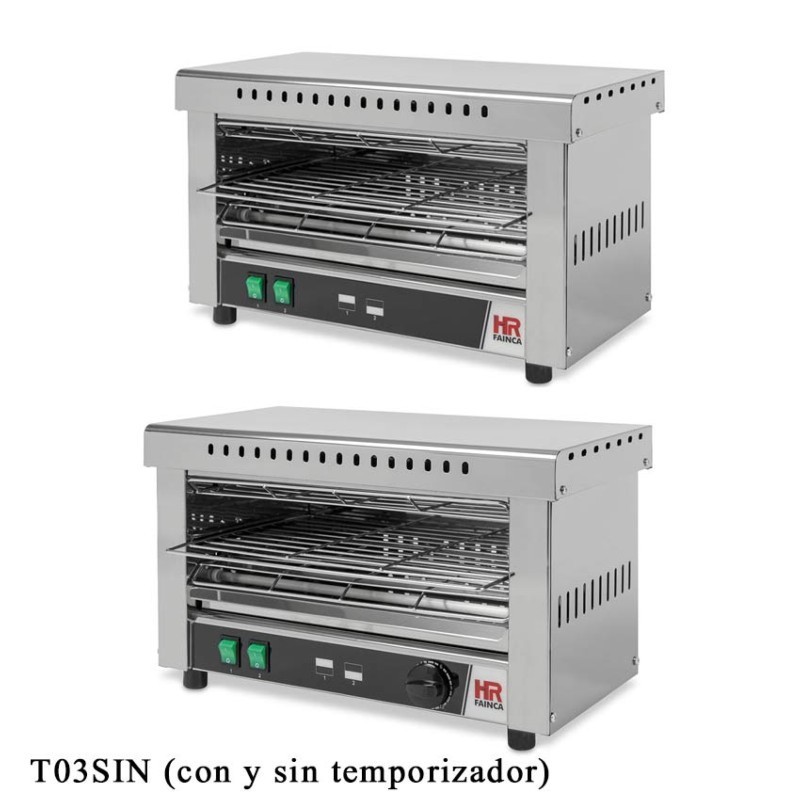 Comprar Tostador cuarzo acero inoxidable con y sin temporizador distintos anchos en Pepebar
