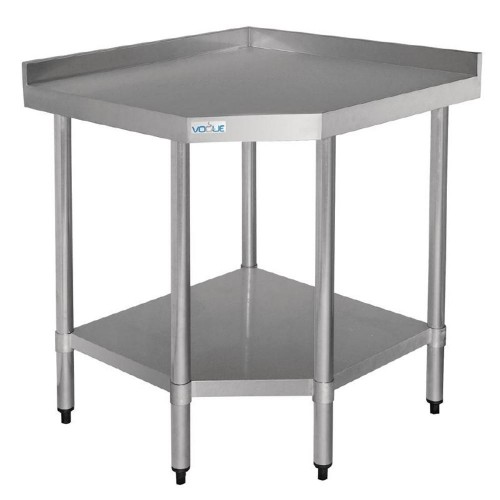 Comprar Mesa esquinera de acero inoxidable Ancho 700mm Vogue GL278 en Pepebar