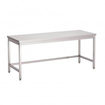 Mesa de acero inoxidable Gastro-M sin estantería inferior 2000x700x850mm GN113
