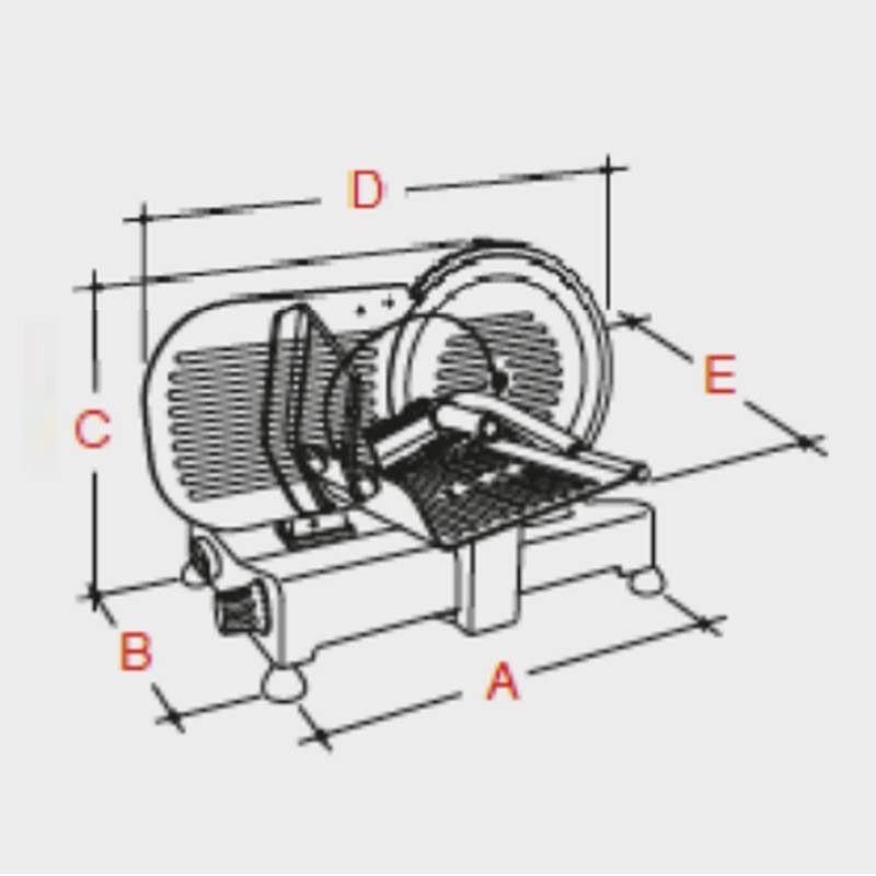Comprar Cortadora de fiambres diámetro 220mm Infrico C220S en Pepebar
