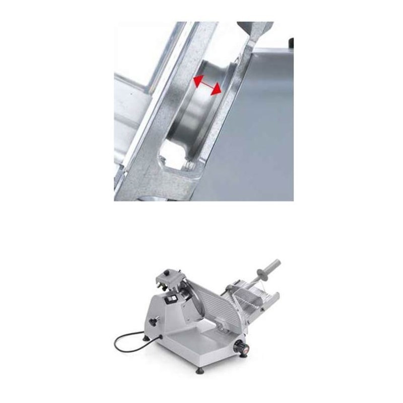 Comprar Cortadora de fiambre profesional transmisión por correa Smart 220mm de diámetro SIR5 en Pepebar