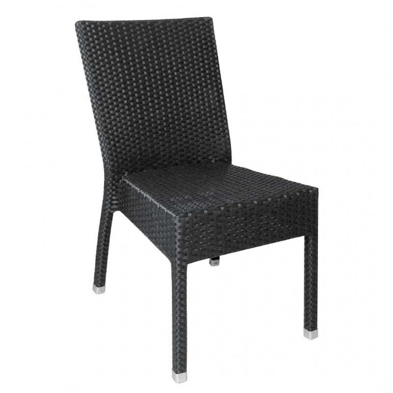 Comprar Silla de imitación mimbre Bolero color carbón CF159 4 unidades en Pepebar