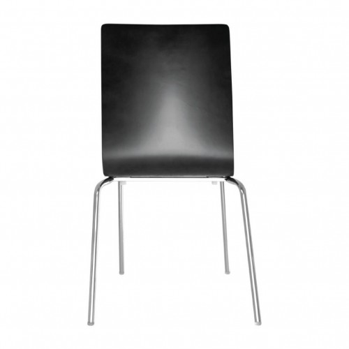Comprar Silla apilable minimalista negra Bolero 4 unidades GR345 en Pepebar