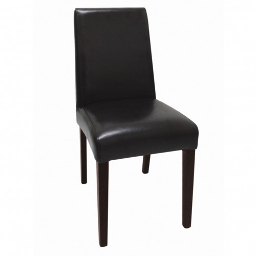 Comprar Silla de comedor de símil de cuero negro Bolero GF954 2 unidades en Pepebar