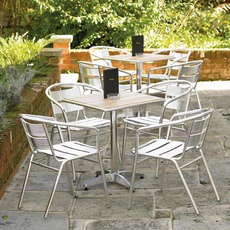 Comprar Silla apilable para bares de aluminio Bolero 735mm U419 4 unidades en Pepebar