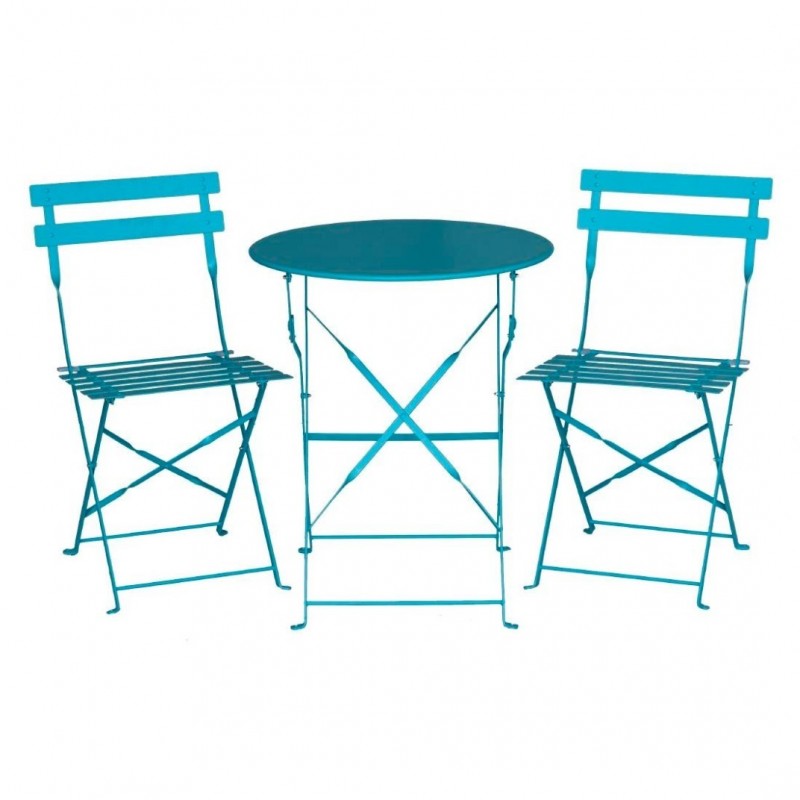 Comprar Silla cafeteria azul para terraza de acero Bolero GK982 2 unidades en Pepebar