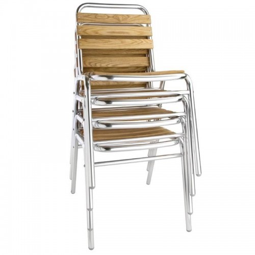Comprar Silla de aluminio y fresno Bolero GK997 4 unidades en Pepebar