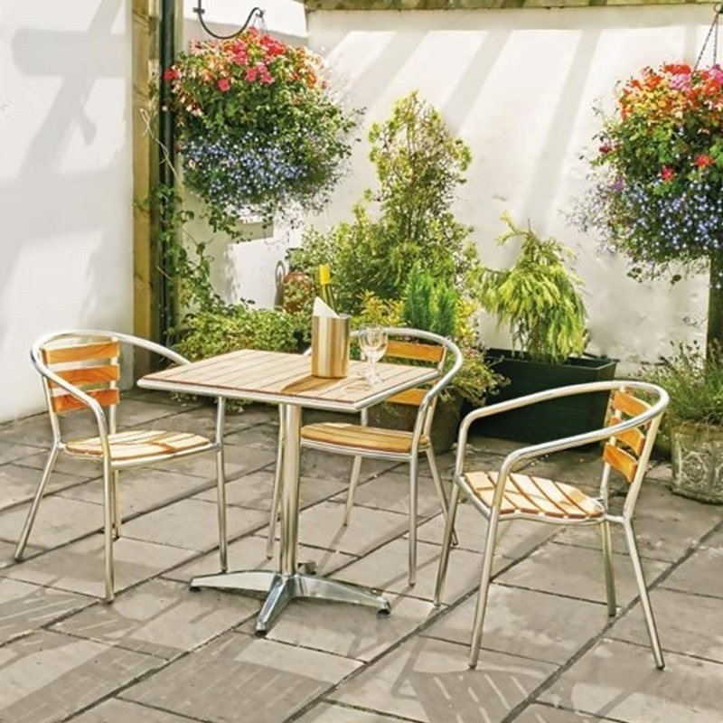 Comprar Silla de aluminio y fresno 730mm Bolero U421 4 unidades en Pepebar