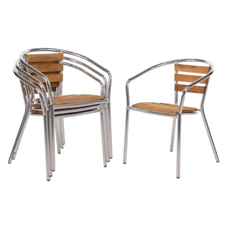 Comprar Silla de aluminio y fresno 730mm Bolero U421 4 unidades en Pepebar