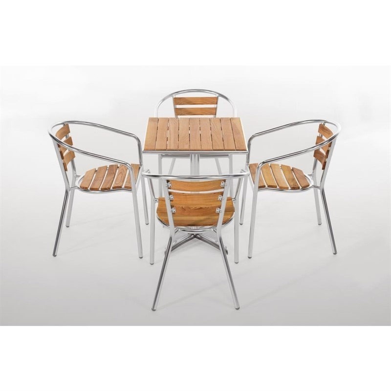 Comprar Silla de aluminio y fresno 730mm Bolero U421 4 unidades en Pepebar