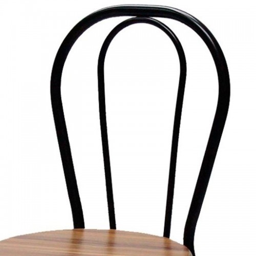Comprar Silla Bistrot hierro nogal Hobeto SC23077C en Pepebar