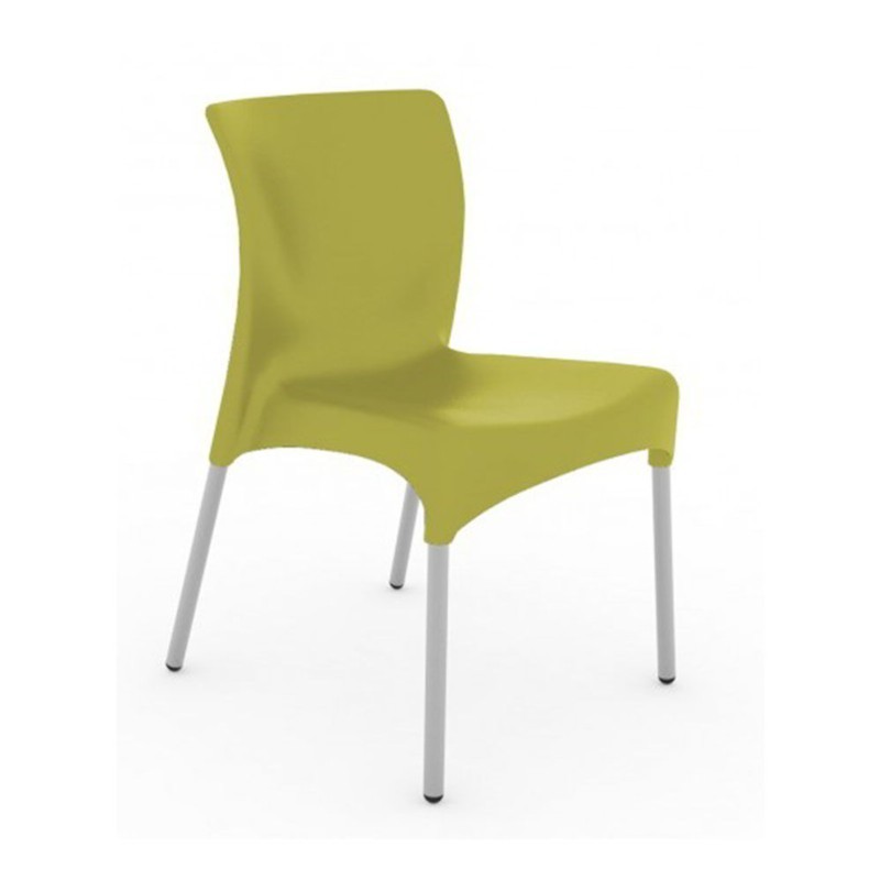 Comprar Silla Moon de polipropileno y aluminio diferentes colores en Pepebar
