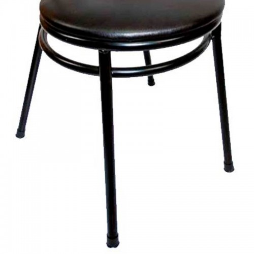 Comprar Silla Bistrot negra asiento acolchado polipiel 178084 en Pepebar