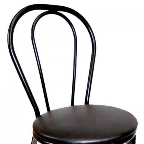 Comprar Silla Bistrot negra asiento acolchado polipiel 178084 en Pepebar