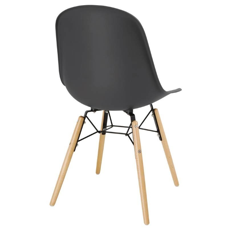 Silla Bolero de color carbón con patas de varilla (2 uds.) Comprar Silla Bolero de color carbón con patas de varilla (2 uds.) en Pepebar