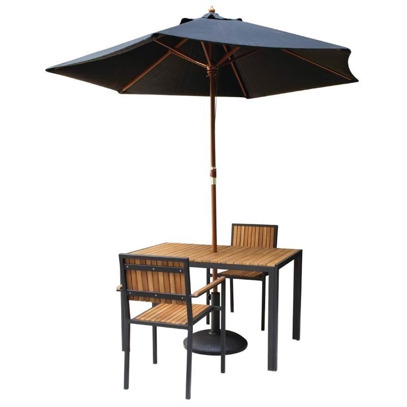 Comprar Silla Bolero de madera acacia con brazos y marco de acero (4 uds.) en Pepebar