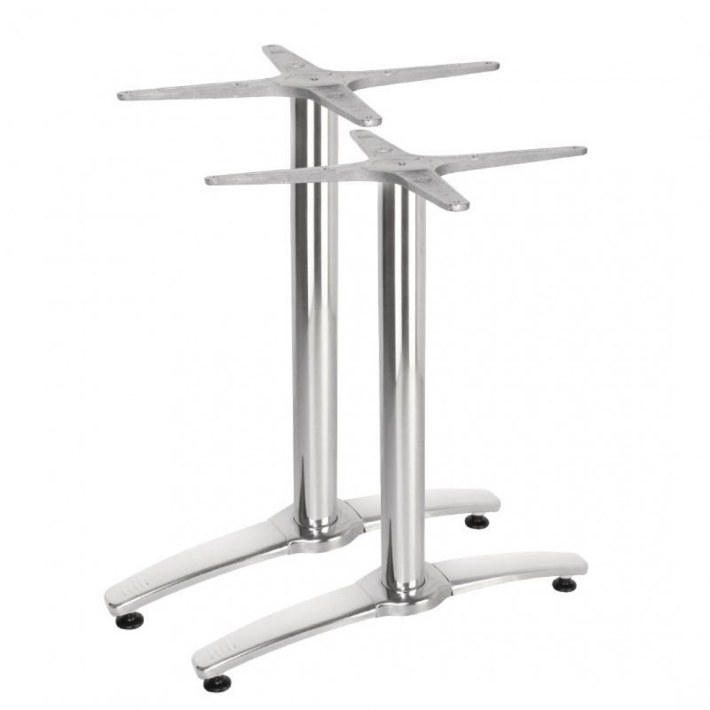 Base doble de aluminio para mesas Bolero GH985 Comprar Base doble de aluminio para mesas Bolero GH985 en Pepebar