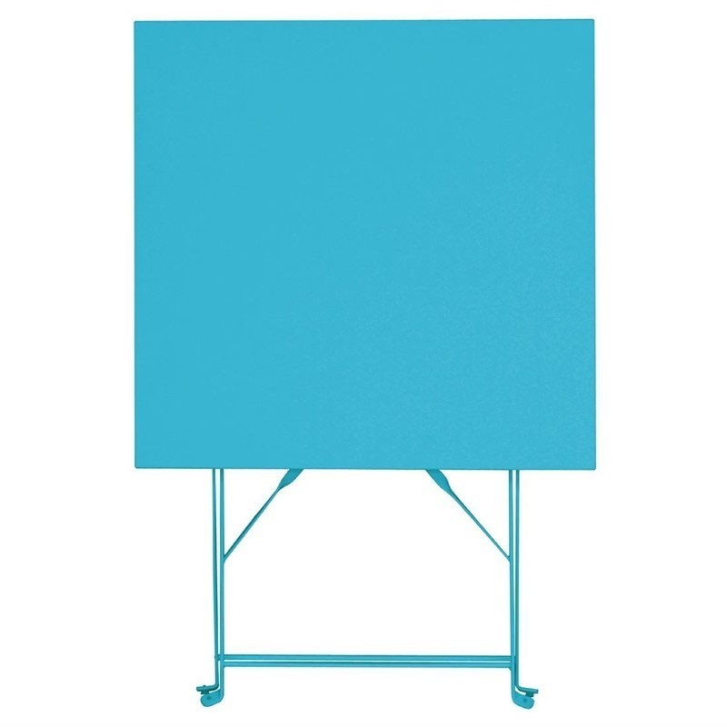 Comprar Mesa de acero cuadrada para terraza Bolero azul (600 x 600mm) GK985 en Pepebar