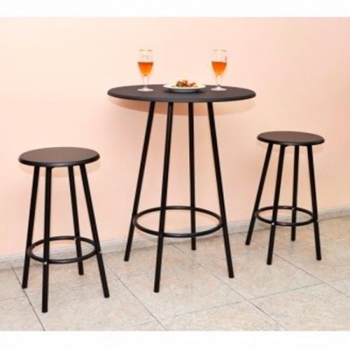 Comprar Mesa alta Dolmen negra 110x70 Hobeto TS30001T en Pepebar