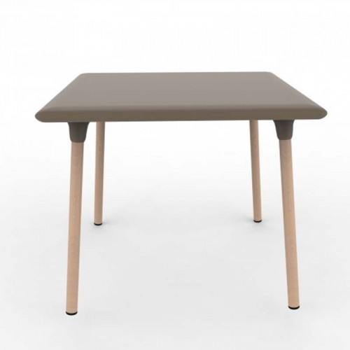 Comprar Mesa patas de madera 90x90 color blanco Wood New Flash WMNF en Pepebar