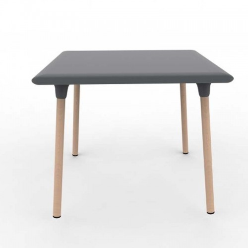 Comprar Mesa patas de madera 90x90 color blanco Wood New Flash WMNF en Pepebar