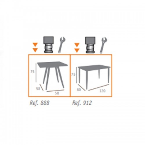 Comprar Mesa Sanghai - V 70x70cm 877 en Pepebar