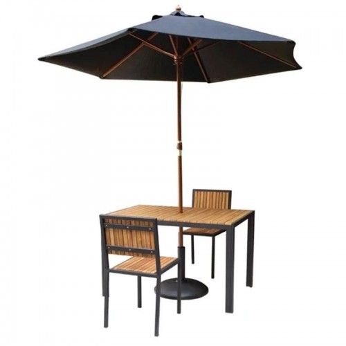 Comprar Mesa rectangular Bolero de acero y madera acacia 1200x800mm DS153 en Pepebar