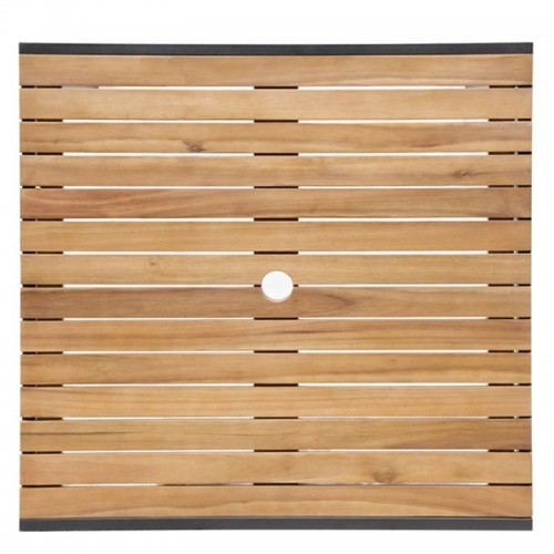 Comprar Mesa cuadrada Bolero de acero y madera acacia 800x800 en Pepebar