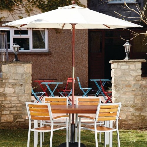 Comprar Sombrilla hostelería color crema, redonda 3m Bolero CB516 en Pepebar