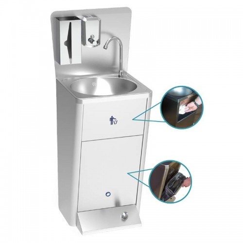 Comprar Lavamanos pedestal integral con pulsador de pie 061414 en Pepebar