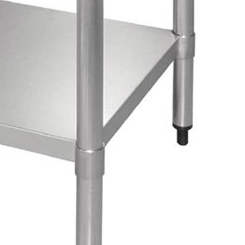 Comprar Mesa de acero inoxidable con peto 1200mm de ancho GJ507 Vogue en Pepebar