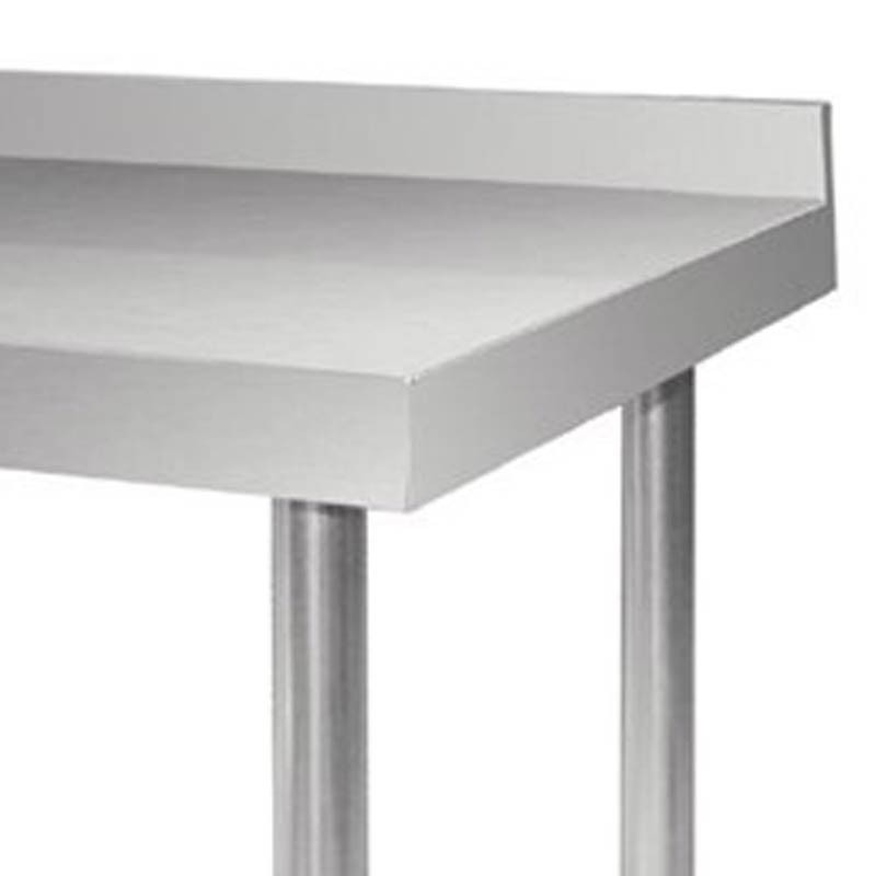 Comprar Mesa de acero inoxidable con peto 1200mm de ancho GJ507 Vogue en Pepebar