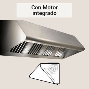 Campana extractora Industrial Pared con Motor