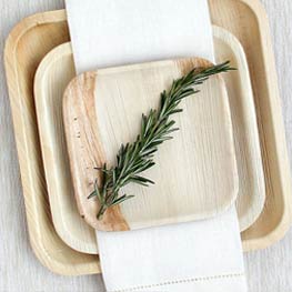 Platos biodegradables