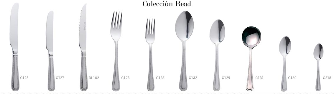 cuberteria inox bead