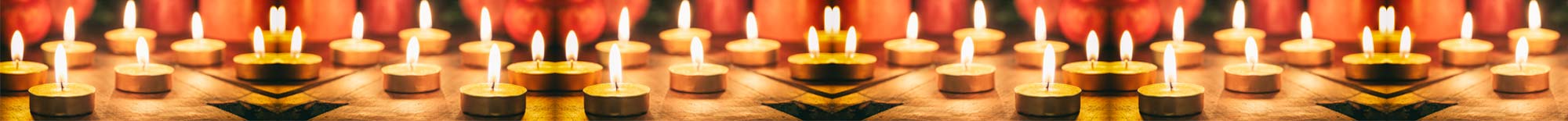 Velas, portavelas y candelabros