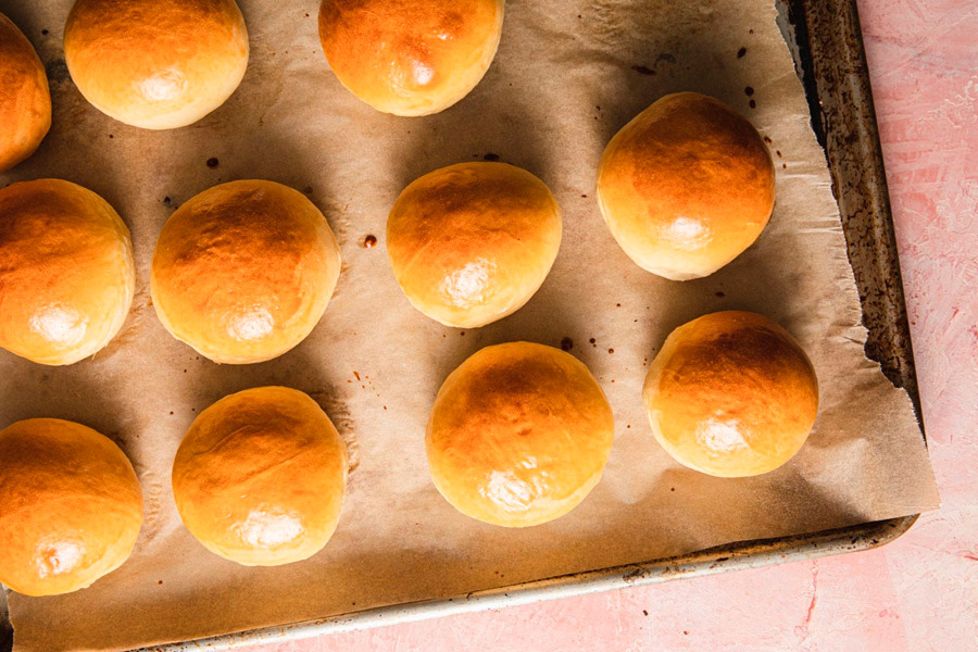 bollos de mascarpone en amasadora